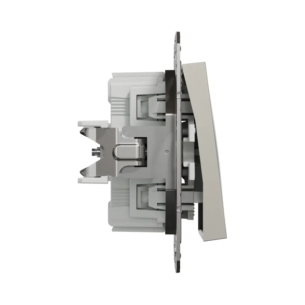Кнопковий вимикач Schneider Electric Asfora бронза самозажимний EPH0700169