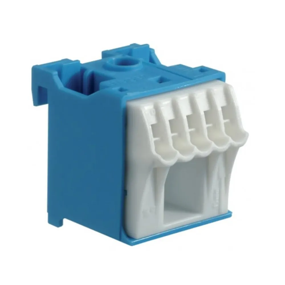 Блок N-клемм Hager QiuckConnect 1x16мм+5x4мм KN06N
