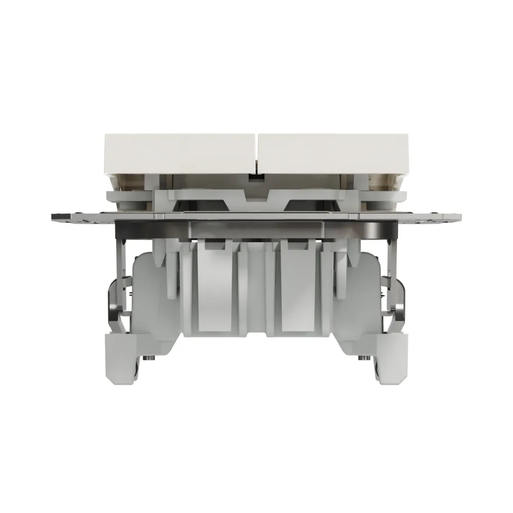 Выключатель Schneider Electric Asfora двухклавишный крем без рамки EPH0370123