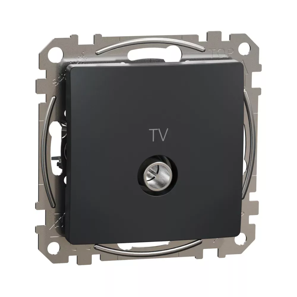 Розетка Schneider Sedna Design 1-а TV внутрішня кінцева чорний SDD114471