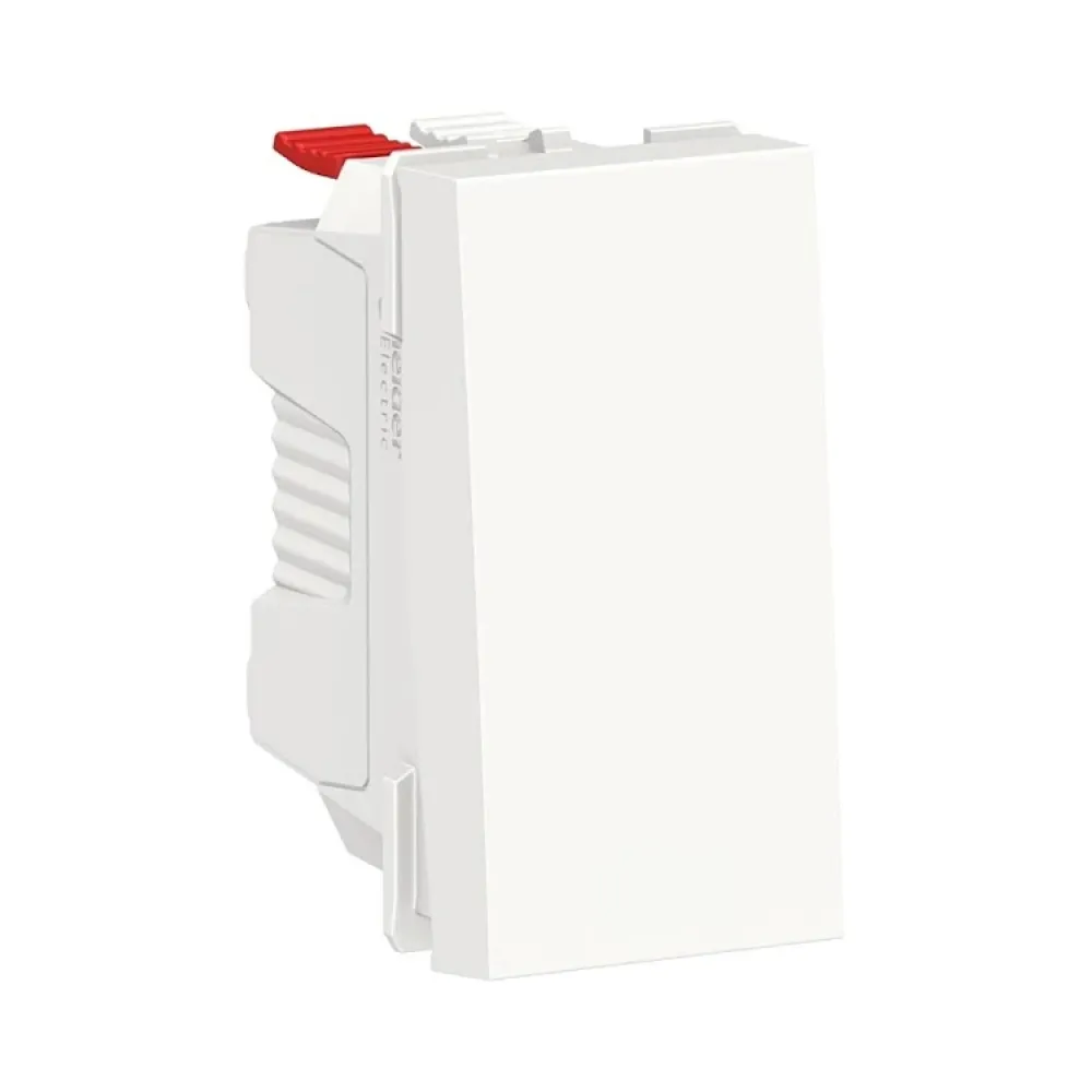 Вимикач кнопковий Schneider Electric Unica New білий одноклавішний 1-модульний NU310618