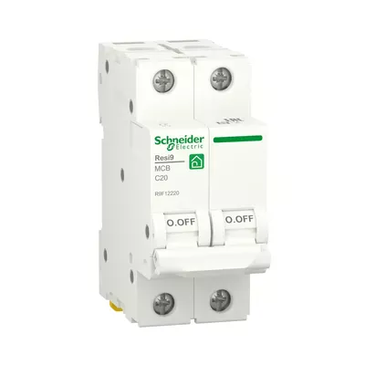 Автоматичний вимикач Schneider Electric Resi 9 2p 20A C R9F12220