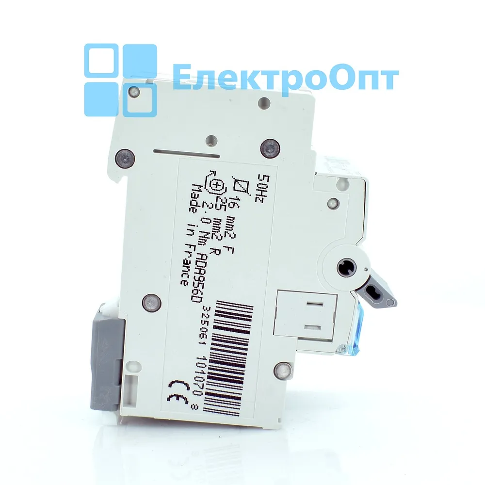 Hager Диференційний автомат Тип A 1P+N 6kA C-6A 30mA ADA956D