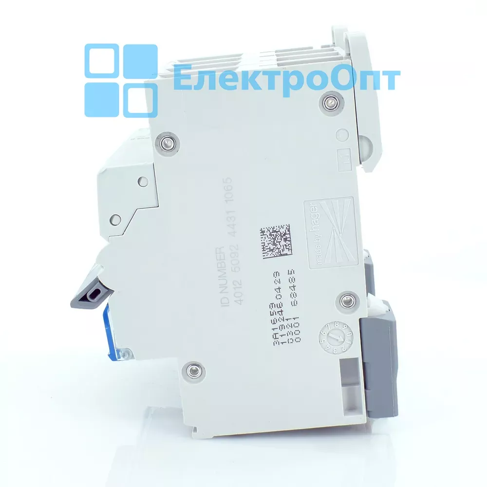 Hager Диференційний автомат Тип A 4P 6kA C-32A 30mA ADM482C