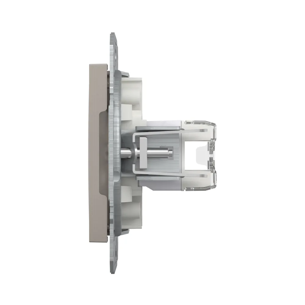 Розетка компьютерная Schneider Electric Asfora бронза двойная RJ45 UTP 5E внутренняя EPH4400169