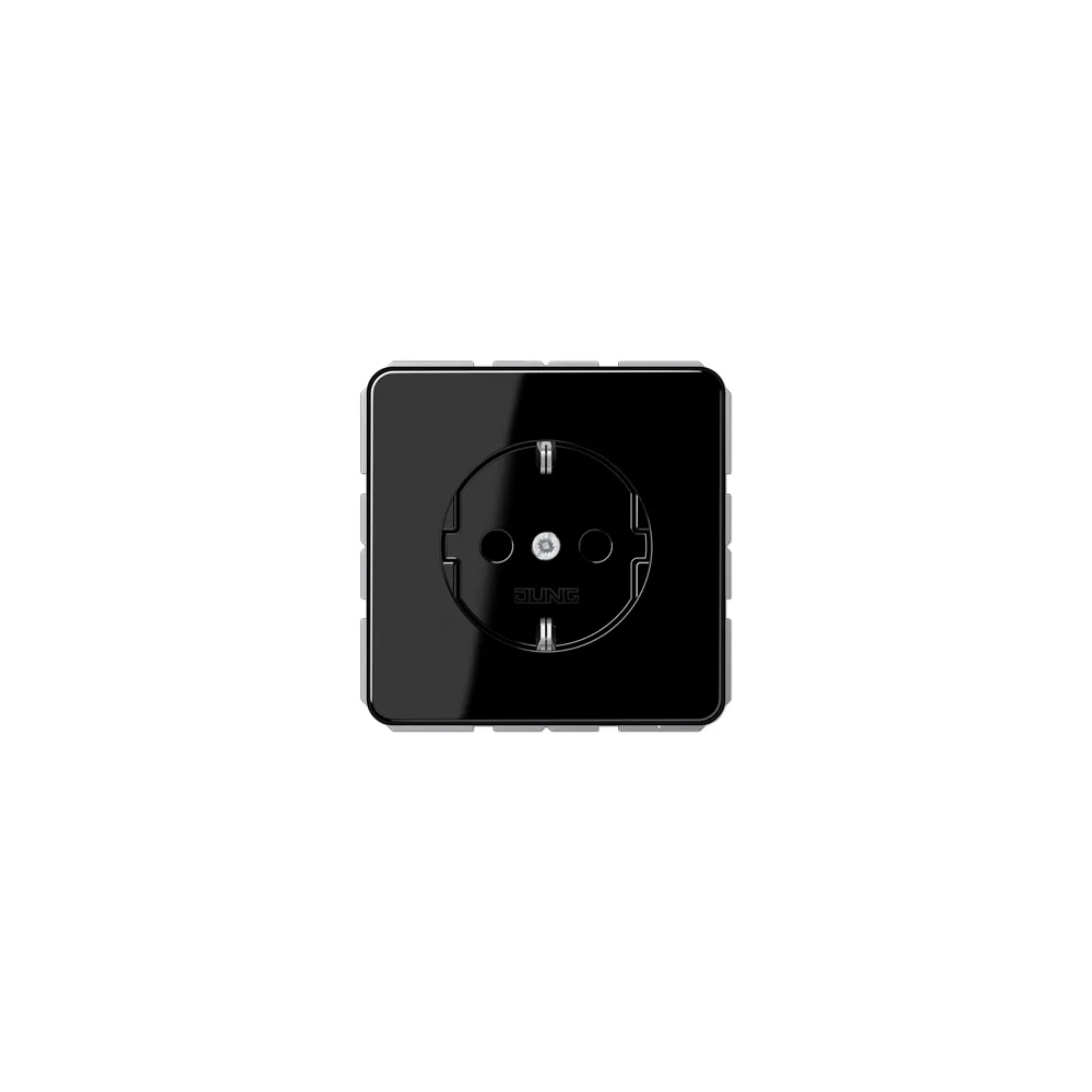 JUNG CD Розетка SCHUKO чорний CD1520SW