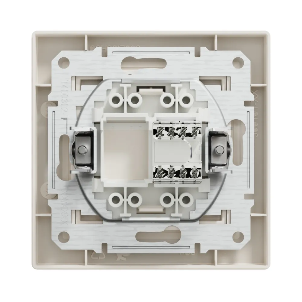 Розетка комп'ютерна Schneider Electric Asfora кремова RJ45 UTP 5E внутрішня EPH4300123