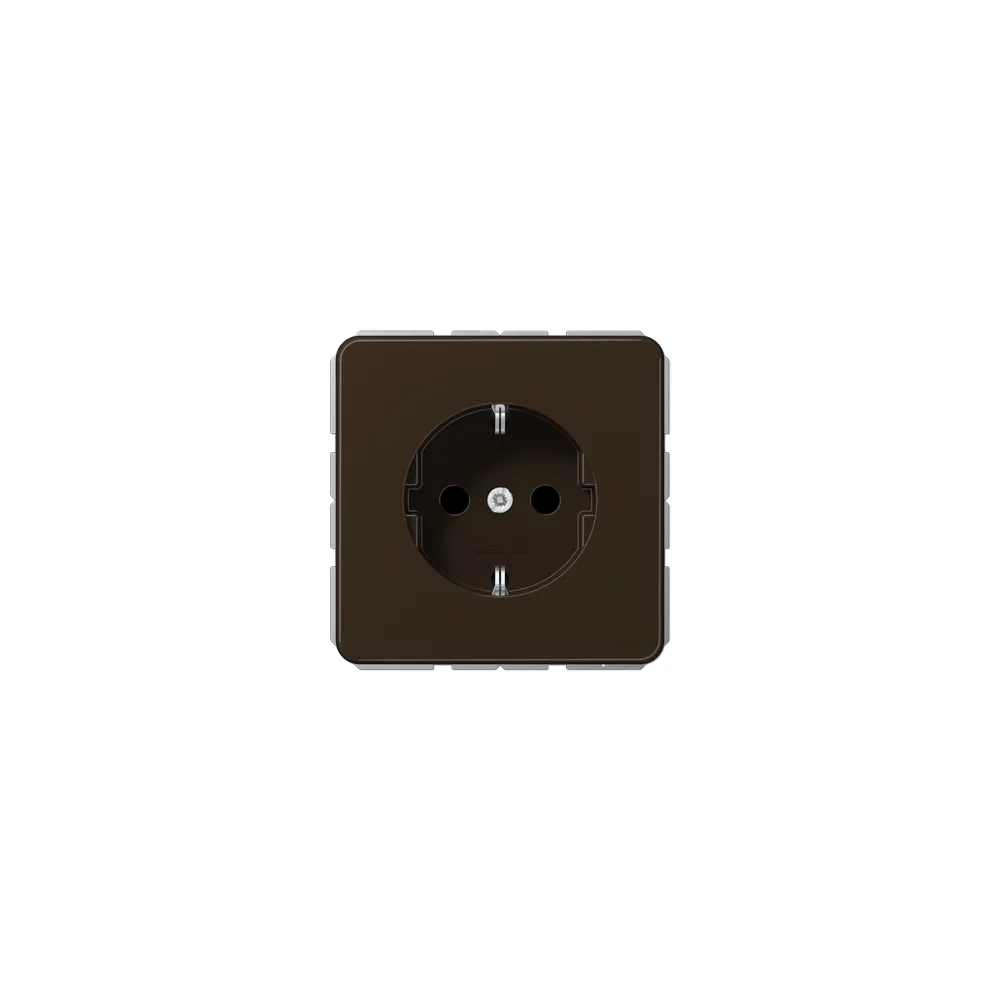 JUNG CD Розетка SCHUKO коричневий CD1520BFBR