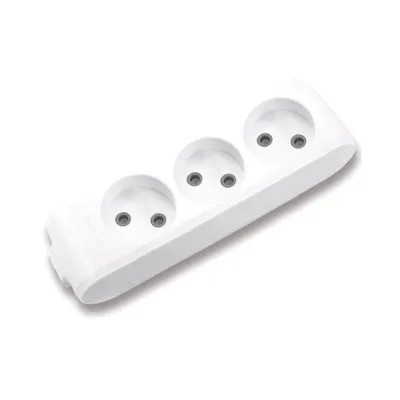 Колодка Panasonic X-tendia 3 гнезда с защитными шторками без заземления серая WLTB02302GR-UA