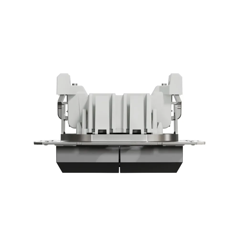 Вимикач кнопковий Schneider Electric Asfora антрацит двоклавішний самозажимний EPH1100171