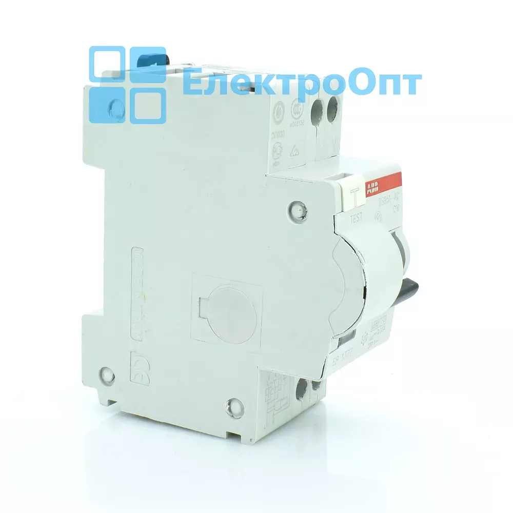 ABB Диференційний автомат Тип АС 2P 6kA C-16 30mA DS951C16/AC-0,03A