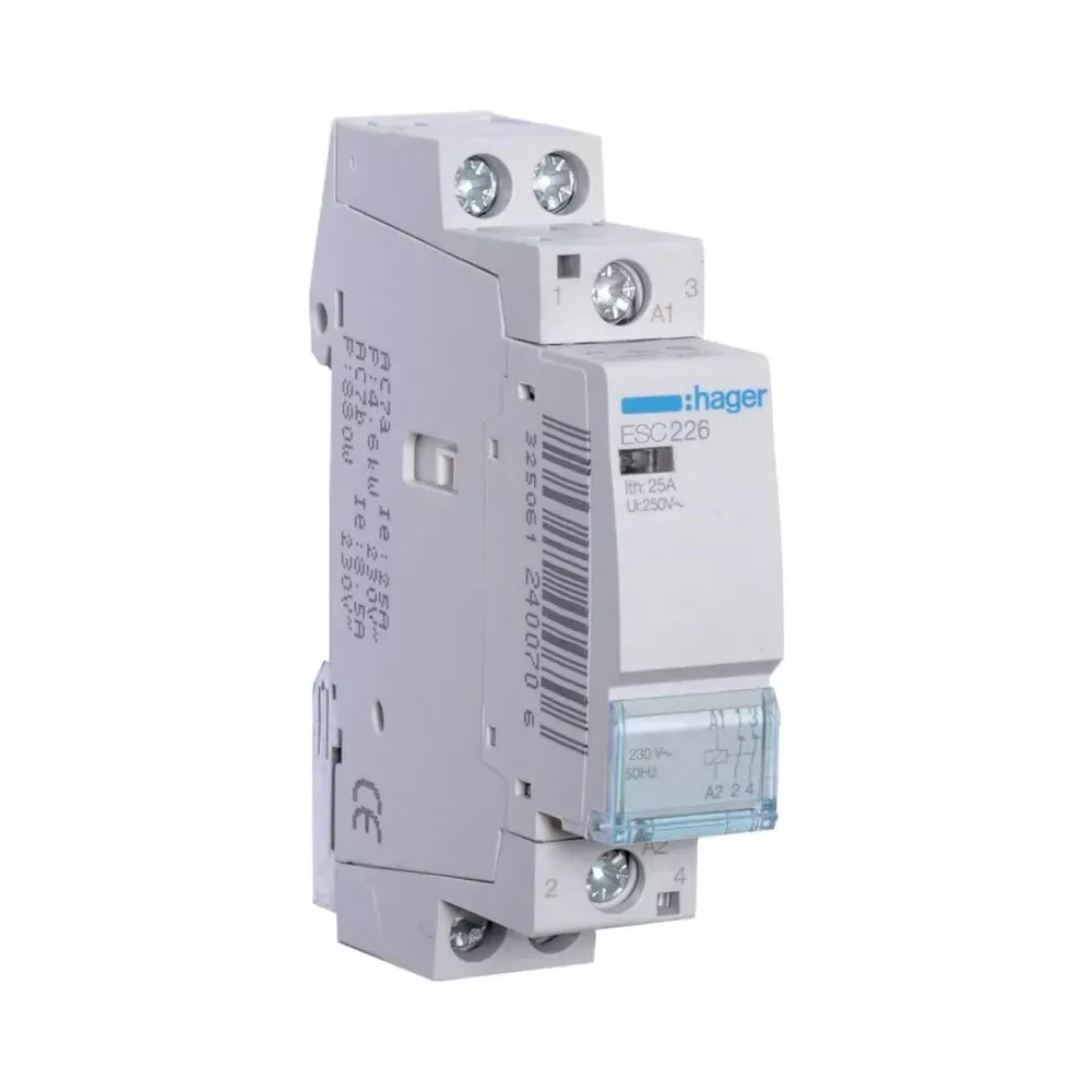 Контактор Hager 25A 2НЗ 230В ESC226