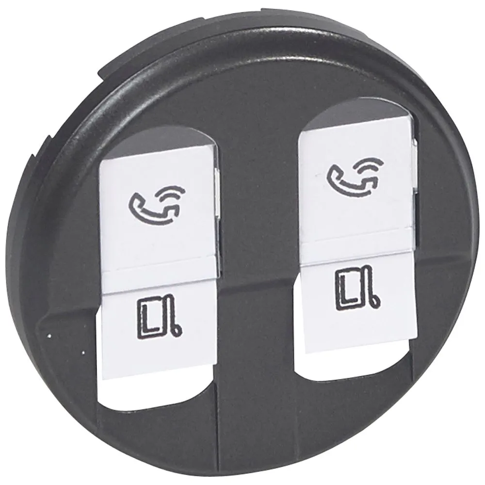 Legrand CELIANE Панель Розетки Подв Rj45 Граф Графіт 67952