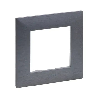 Рамка Legrand Niloe Step 1-постова фактурна сталь 863991