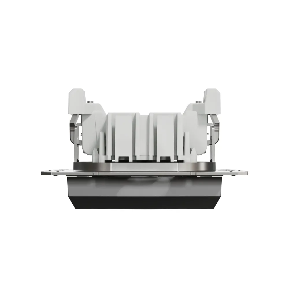 Выключатель кнопочный Schneider Electric Asfora антрацит двухклавишный самозажимной EPH0700171