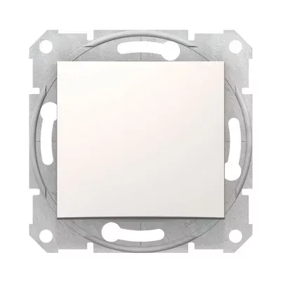 Вимикач Schneider Electric Sedna кремовий одноклавішний внутрішній прохідний SDN0400123
