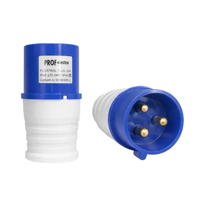 Силовая вилка PROFelectro 32A 3P
