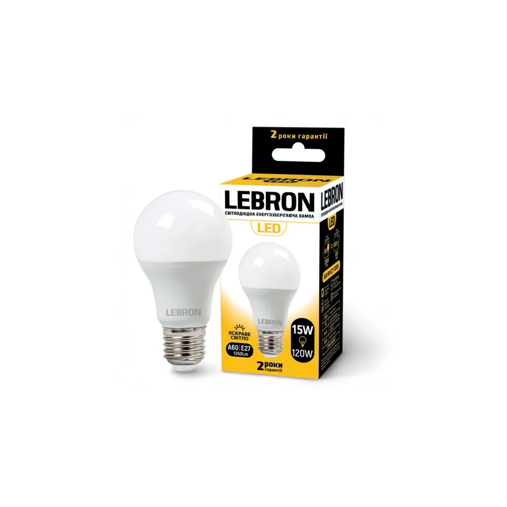 LED лампа Lebron L-A60-152741 15W E27 4100K 11-11-62 