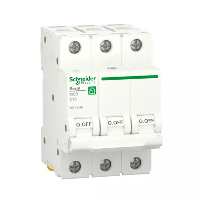 Автоматичний вимикач Schneider Electric Resi 9 С 3p 16A R9F12316