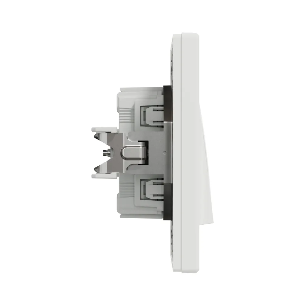 Вимикач Schneider Electric Asfora бiлий двоклавішний внутрішній самозажимний EPH0300121