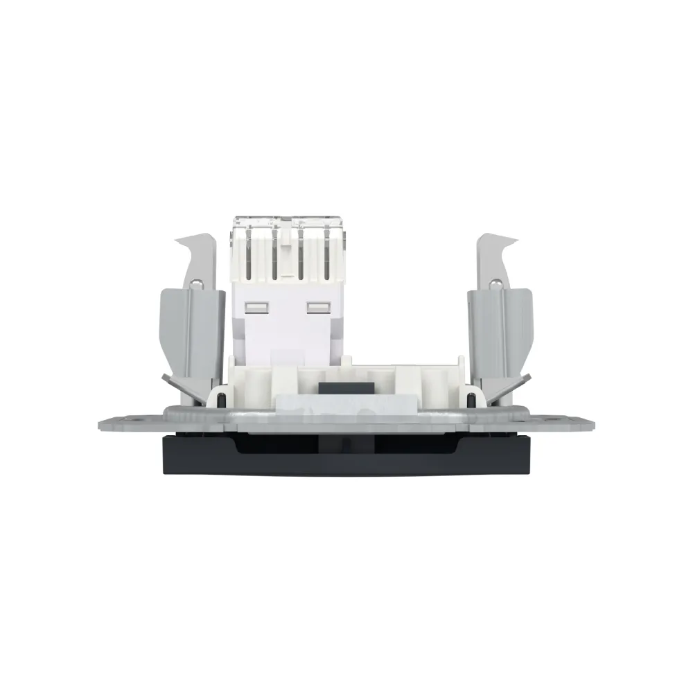 Розетка комп'ютерна Schneider Electric Asfora антрацит RJ-45 кат 6 UTP внутрішня EPH4700171