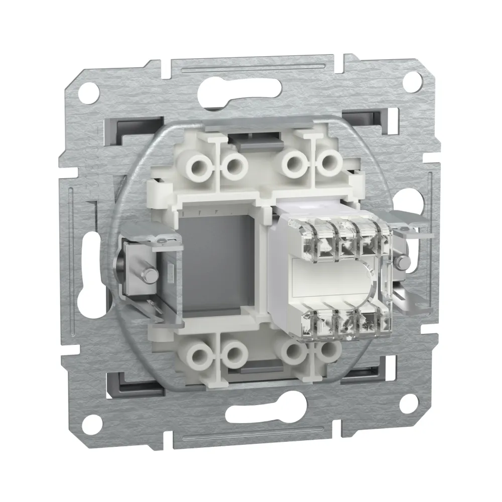 Розетка комп'ютерна Schneider Electric Asfora сталь RJ45 UTP 5E внутрішня EPH4300162