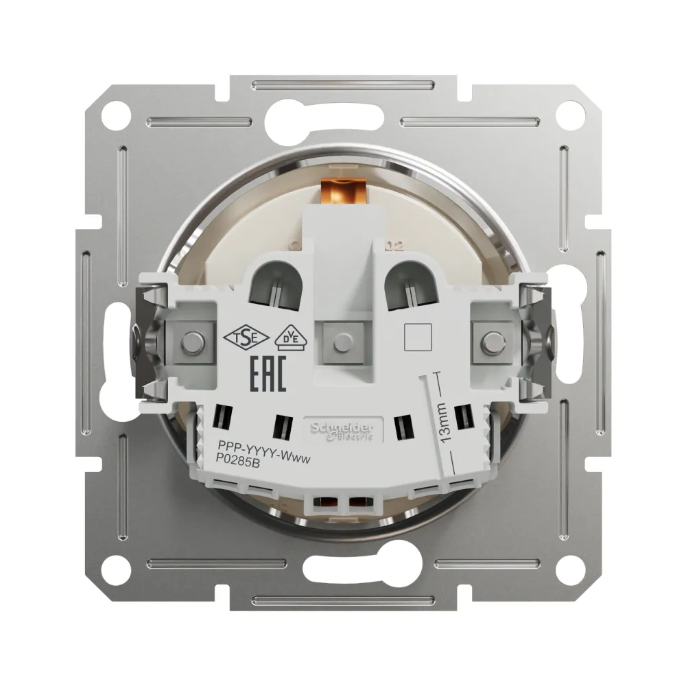 Schneider ASFORA Розетка з заземленням крем Asfora б/р EPH2970123