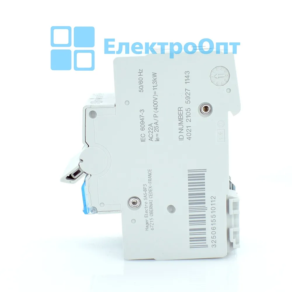 Hager Вимикач навантаження 4p, 25A/400B SBN425