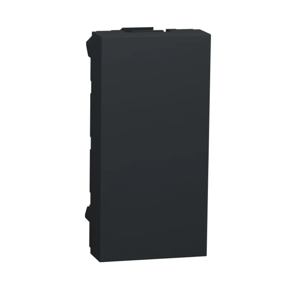 Заглушка Schneider Electric Unica New антрацит 1-модульная NU986554