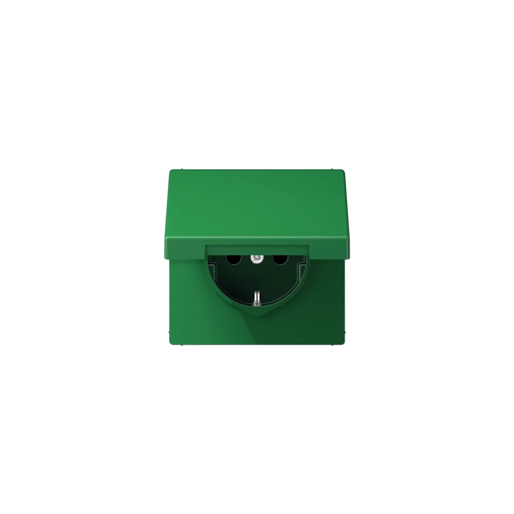 JUNG LSx-механізм SCHUKO®-розетка 16 A / 250 B ~ зелений LS1520BFKLGN