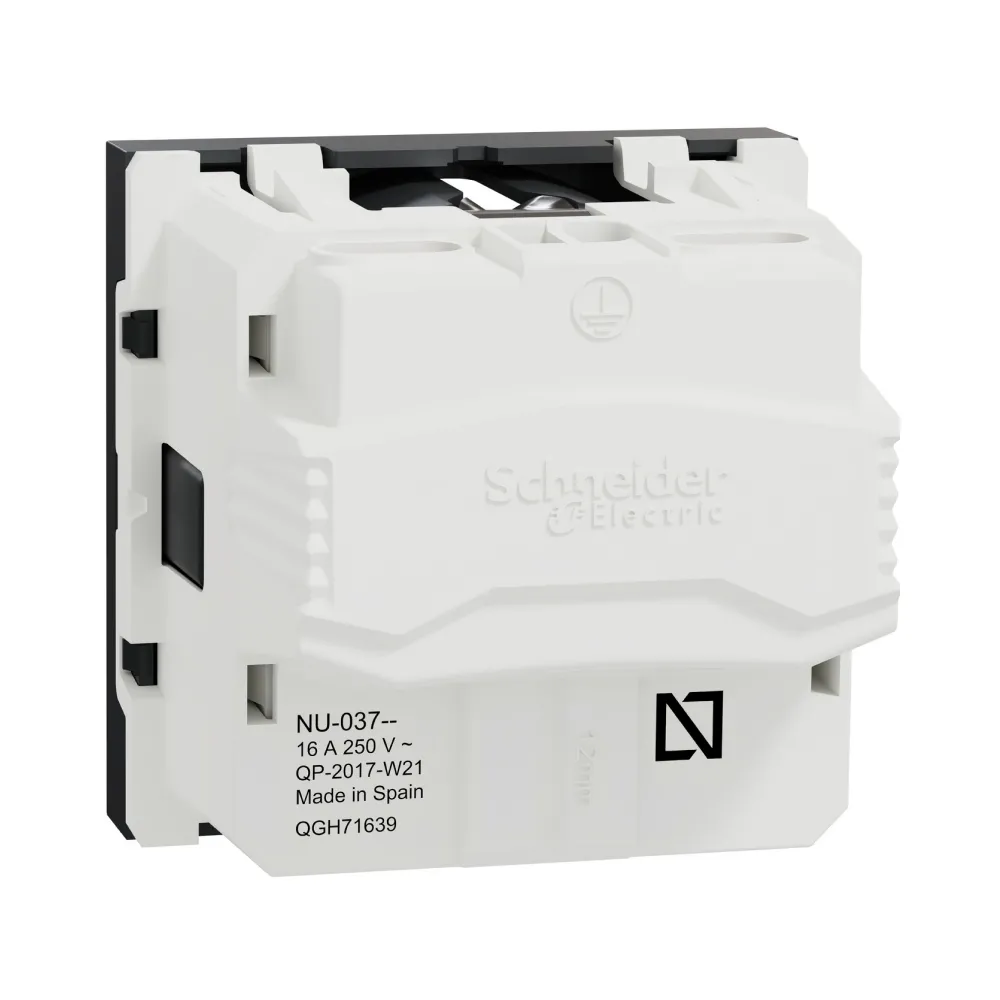 Schneider UNICA Роз з з/к з шторк 16А гвинт зажим антр NU303754
