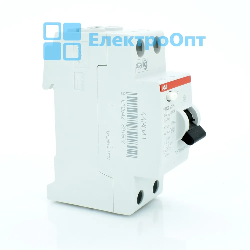 ABB ПЗВ Тип AC 2P 25A 30mA FH202AC-25/0,03