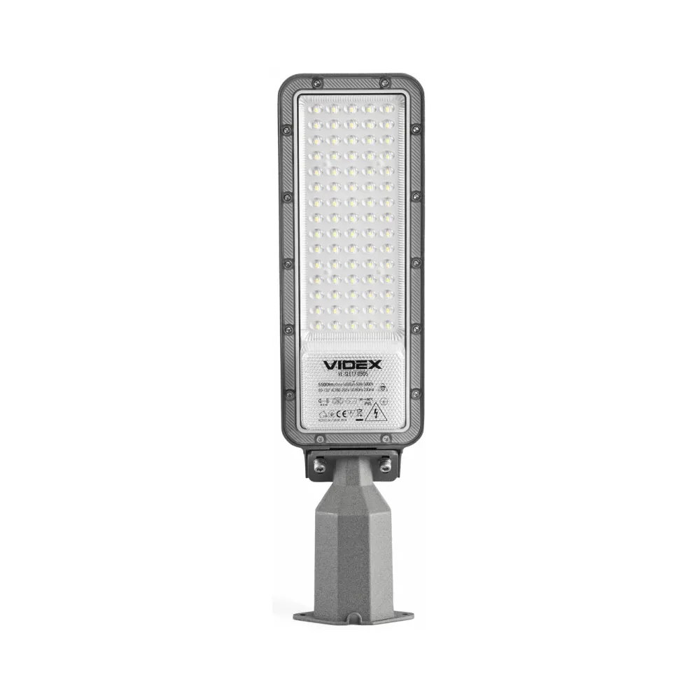 LED ліхтар вуличний VIDEX IP65 SLE17 50W 5500Lm 5000K 220V VL-SLE17-0505