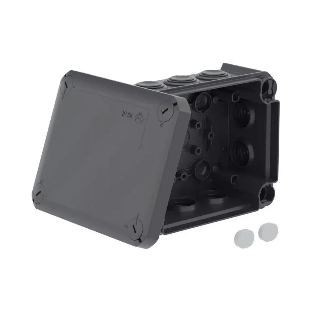 Коробка розподільча NEOMAX герметична IP66 зовнішня 150х115х65мм чорна NX1146