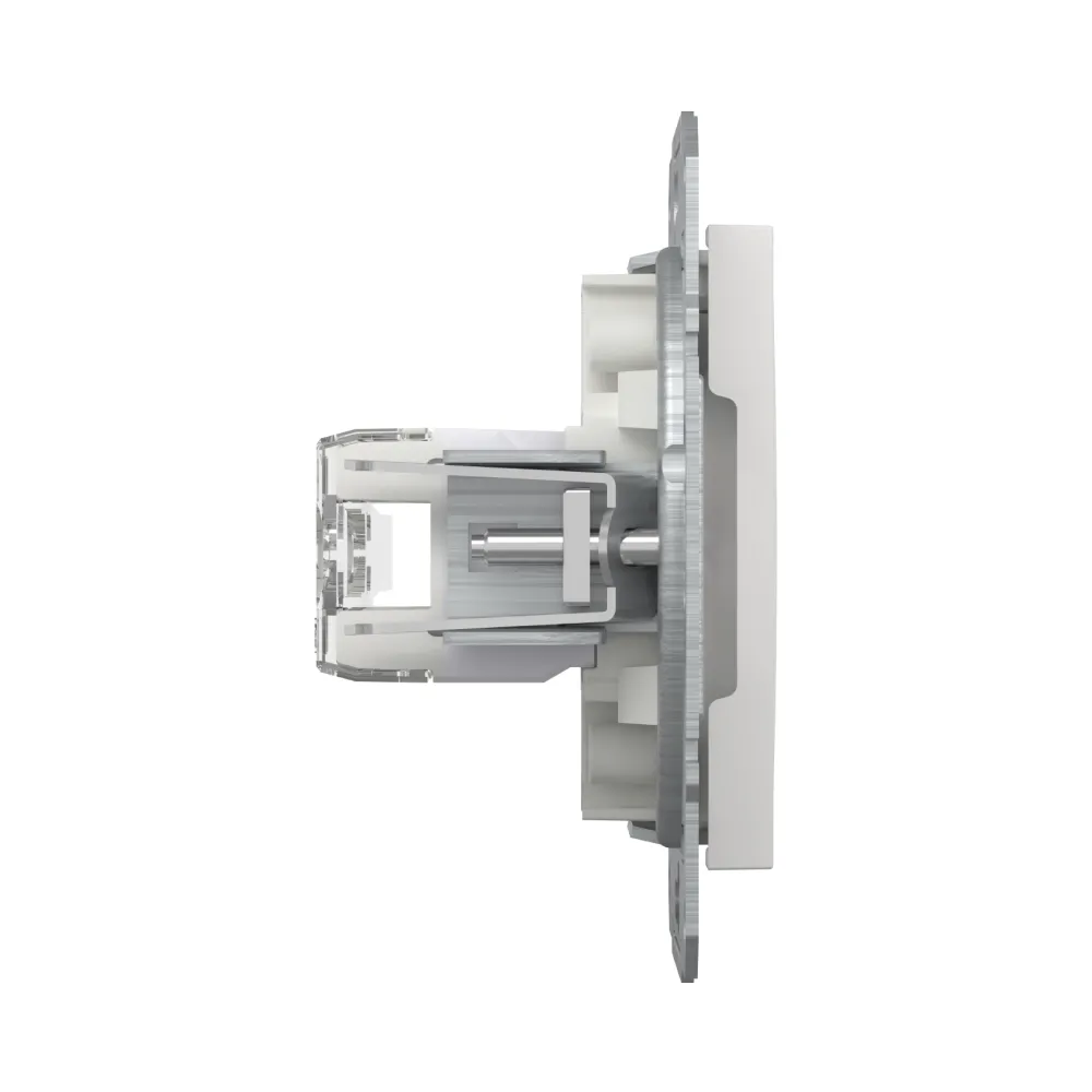 Розетка комп'ютерна Schneider Electric Asfora подвійна RJ45 UTP 6 білий без рамки EPH4870121