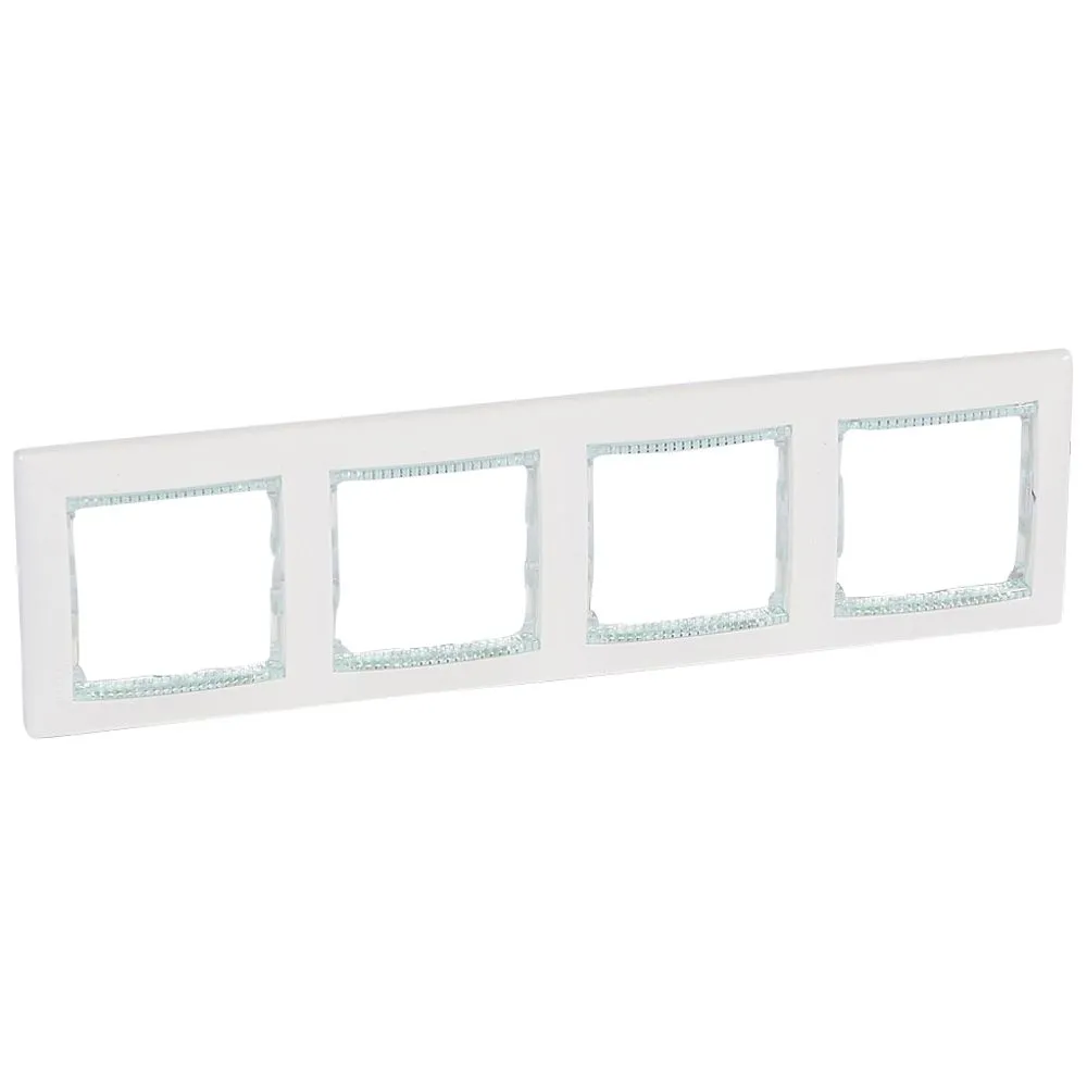 Legrand Valena Classic Рамка 4 пости Білий кристал 774464