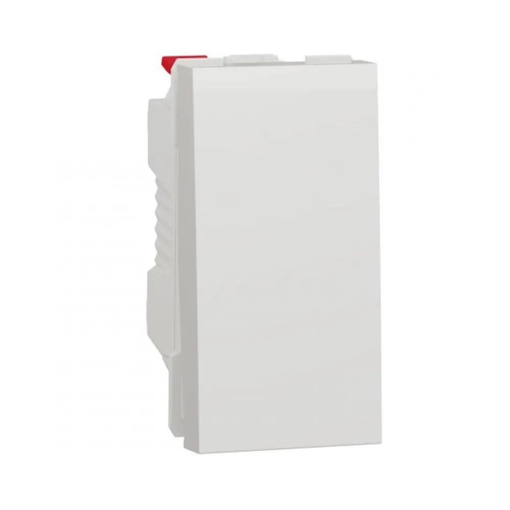 Вимикач Schneider Electric Unica New білий одноклавішний 1-модульний внутрішній NU310118