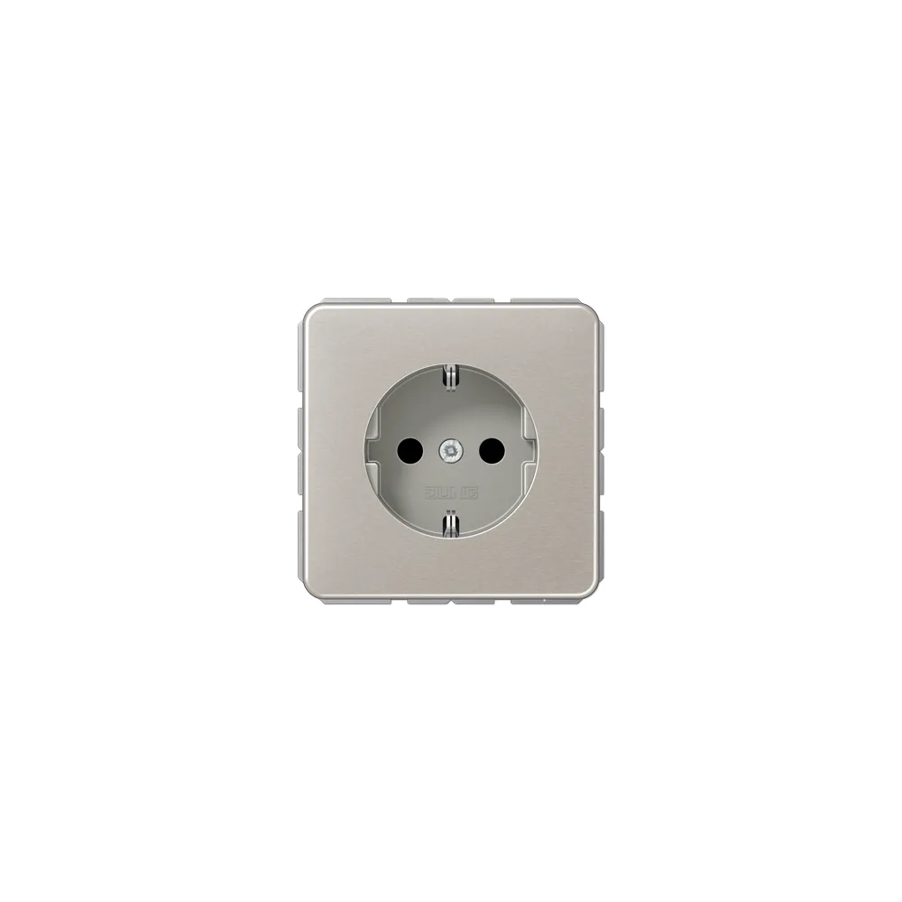 JUNG CD Розетка SCHUKO платина CD1520PT