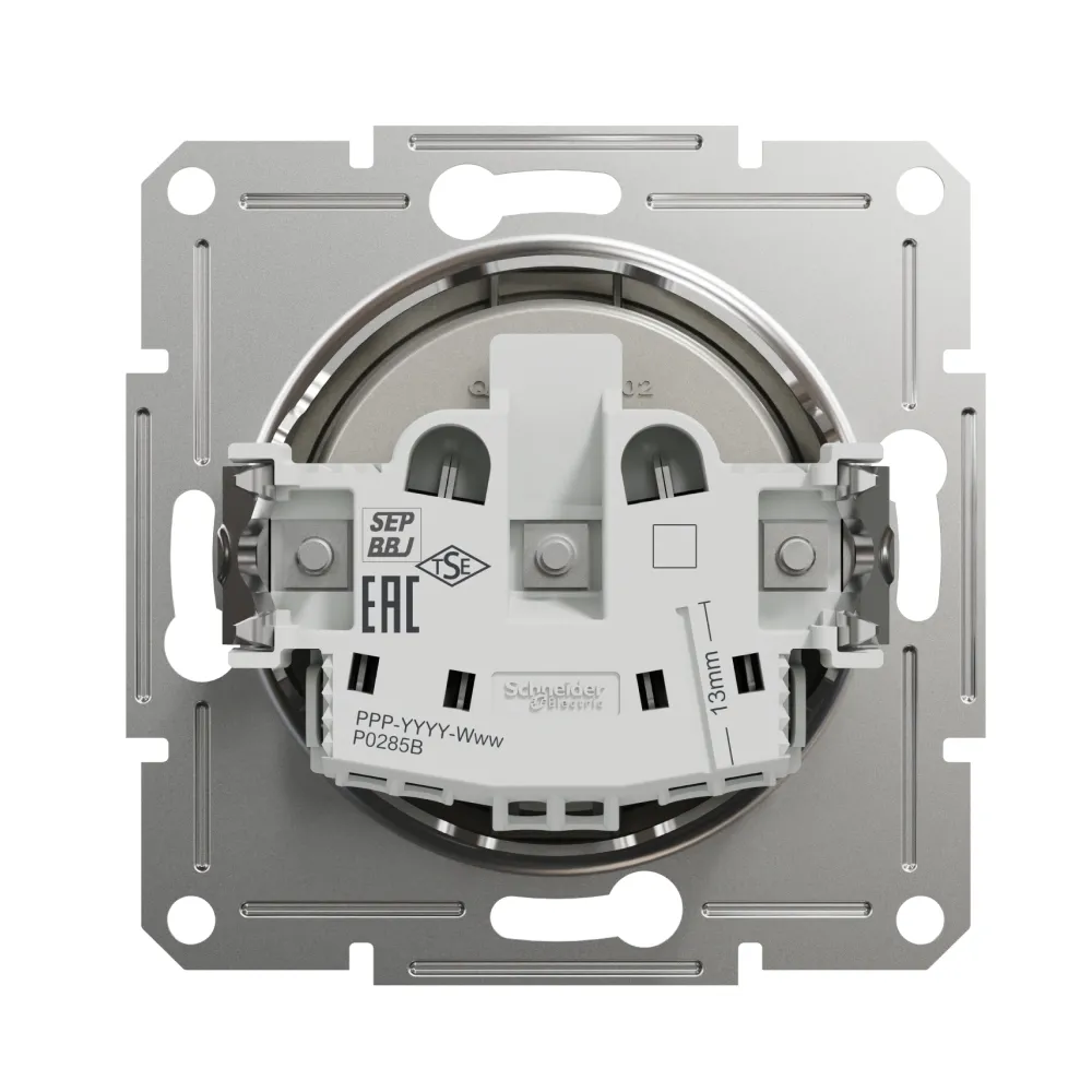 Розетка Schneider Electric Asfora бронза одинарная без заземлением внутренняя EPH3000169