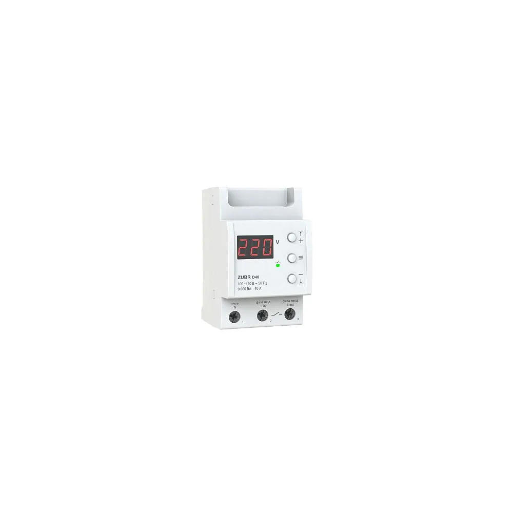 Реле напруги ZUBR 40A (max 40A) 7000BA D40