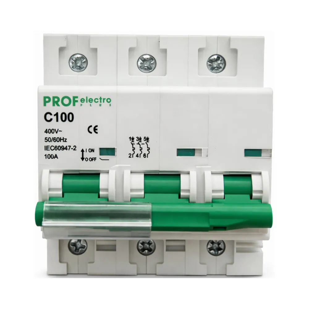 Автоматичний вимикач Profelectro MCB 3P C 100A 10kA 400B 376145