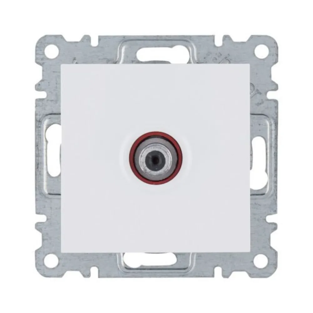 Розетка САТ Hager Lumina біла WL3230
