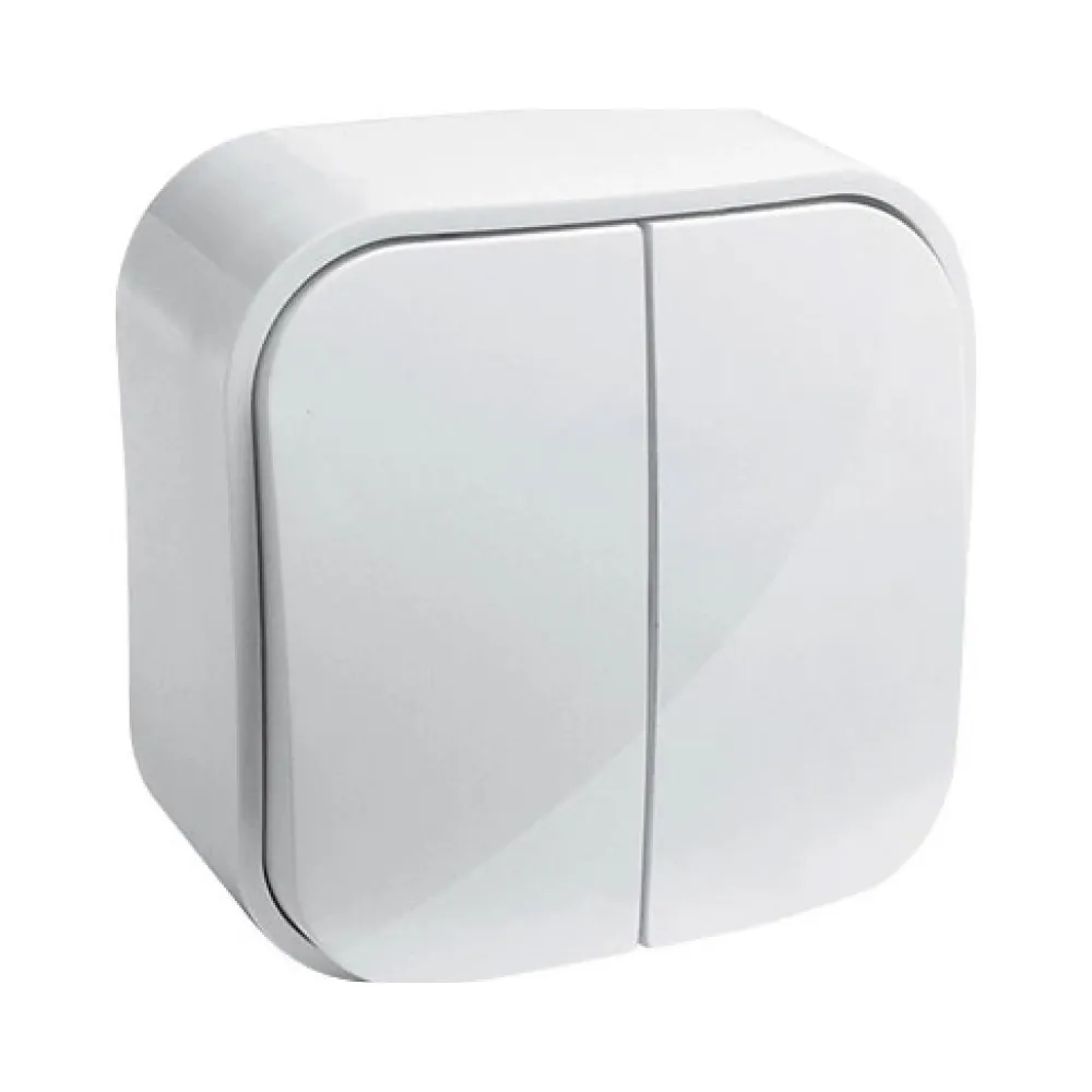 Выключатель Legrand Forix белый двухклавишный 782402