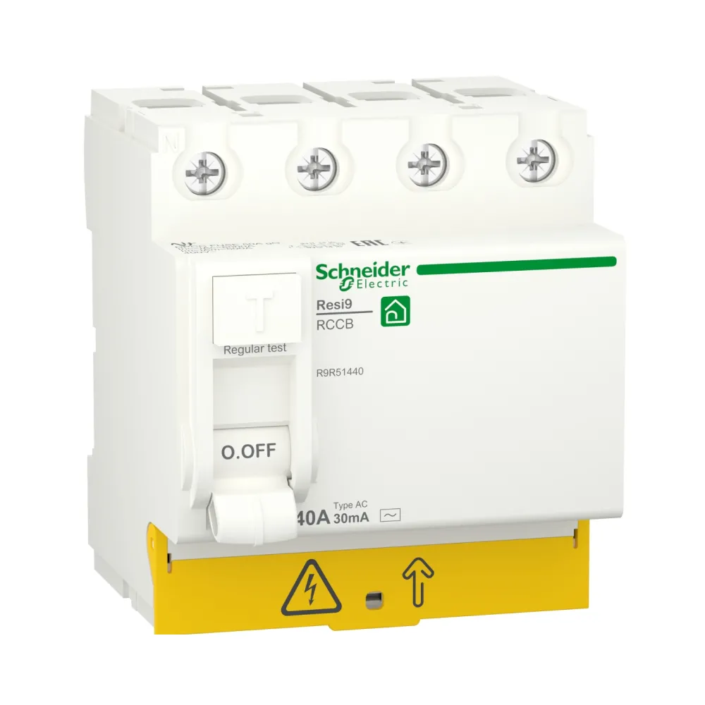Дифреле (ПЗВ) Schneider Electric Resi 9 4p 40A АС 30mA R9R51440