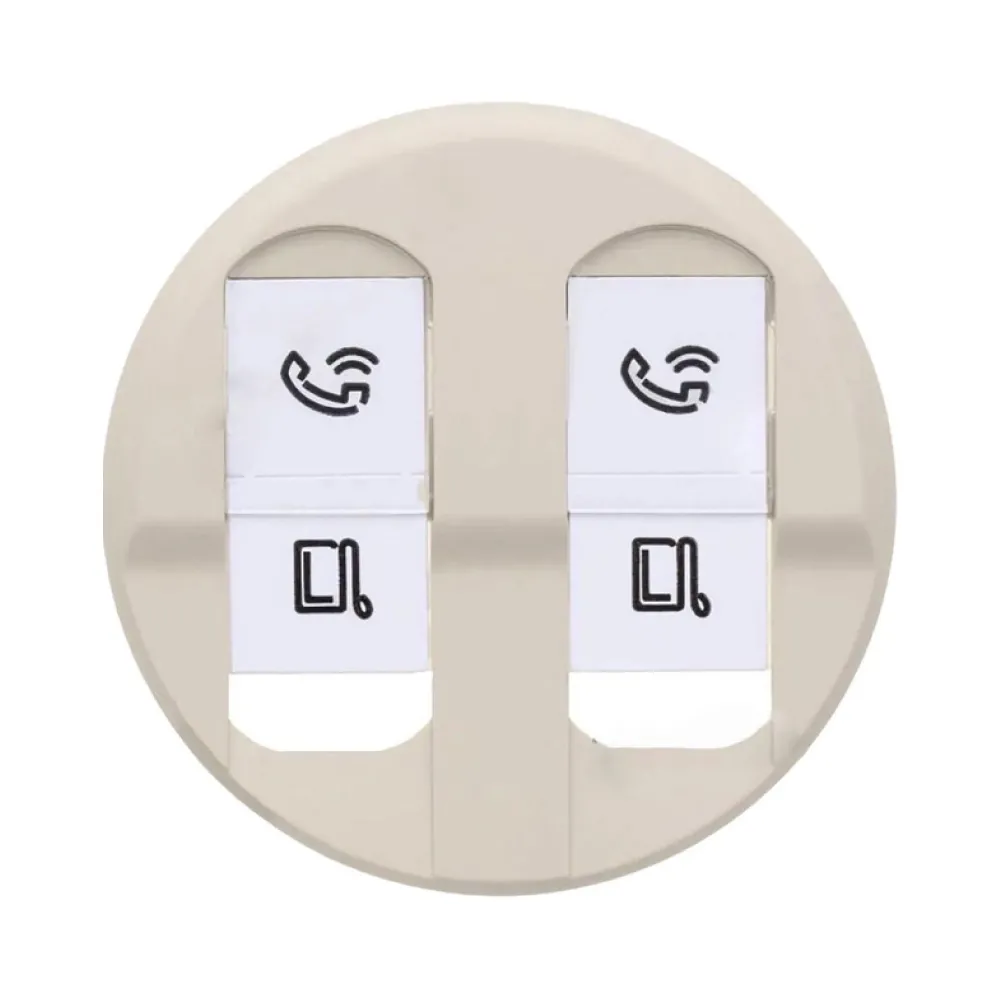 Панель розетки Legrand CELIANE 2хrj45 66236