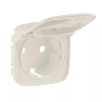 Накладка розетки Legrand Valena Allure слоновая кость 2К+С с крышкой 754846