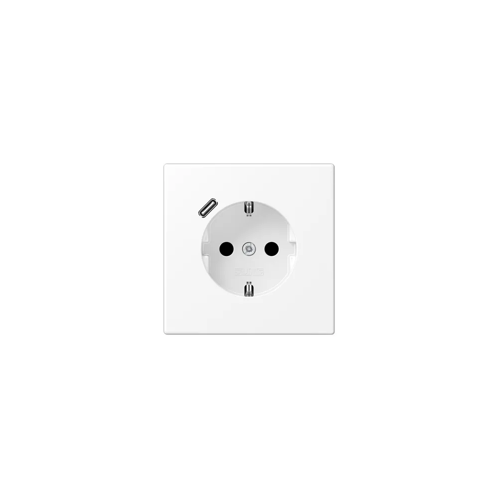 JUNG LSx-механізм Розетка SCHUKO® з USB-інтерфейсом білосніжний матовий LS1520-18CWWM