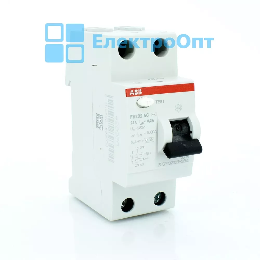 ABB ПЗВ Тип AC 2P 25A 300mA FH202AC-25/0,3