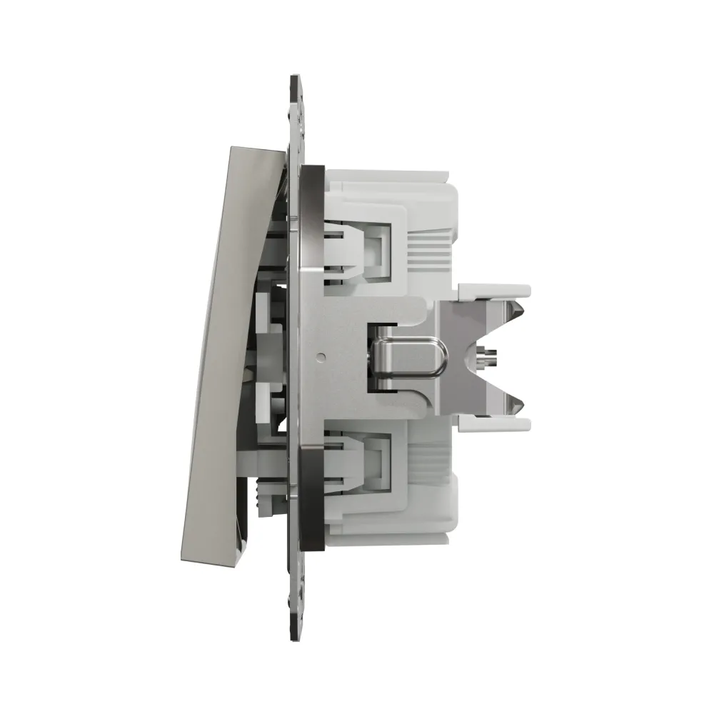 Вимикач Schneider Electric Asfora двоклавішний кнопковий бронза самозажимний EPH1100169