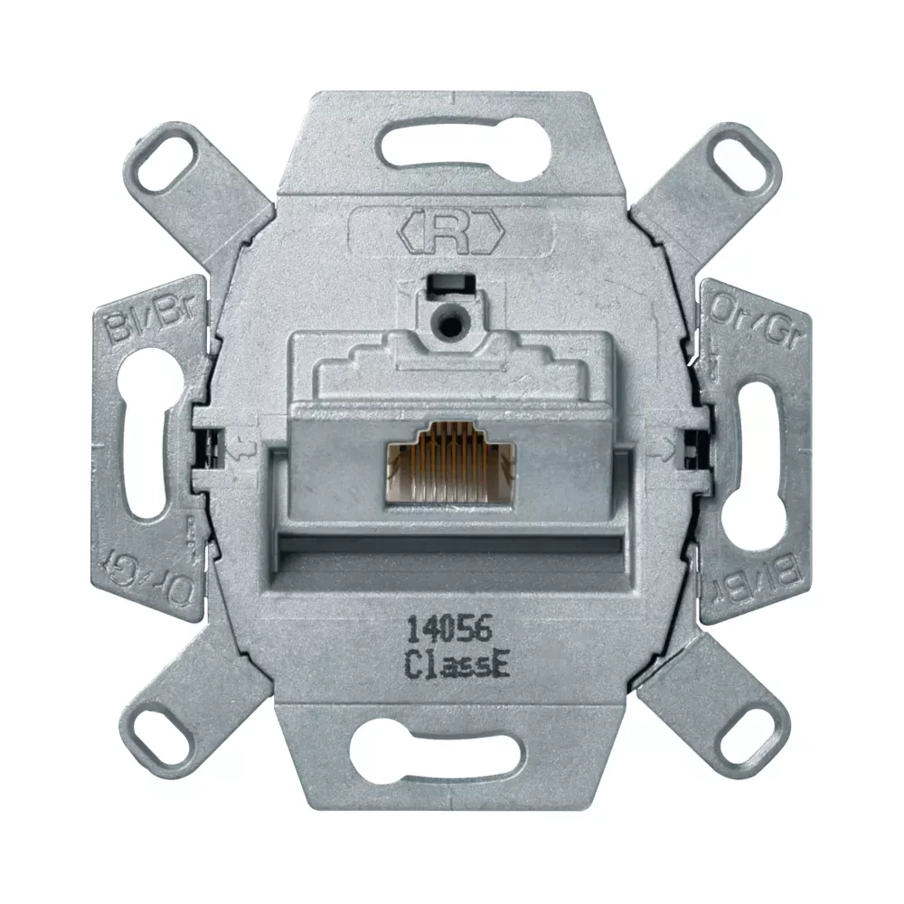 Hager Rhine Розетка UAE 8-полюсн. екранована, Кат.6 клас E WDF410766